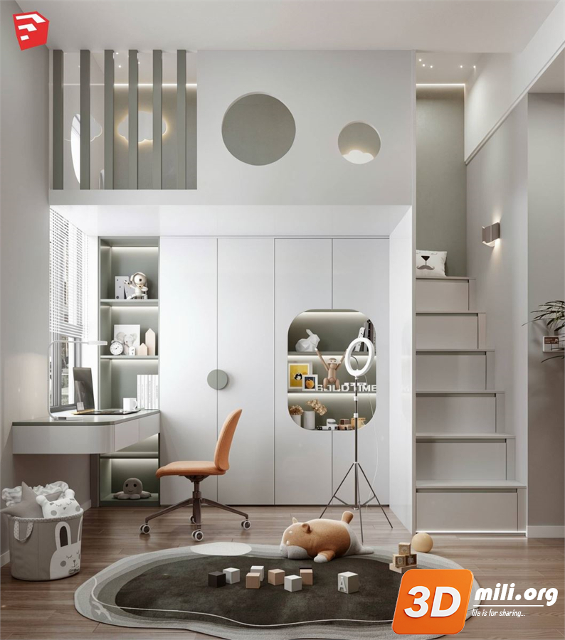 Children Room Scenes Skp FIles 
